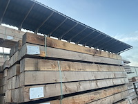 Ca. 9x douglas balken fijnbezaagd, 200x200mm, lengte 300cm - afbeelding 4 van  4