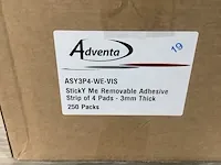 Ca.1000x ophangstickers adventa, wit, 2023 - afbeelding 2 van  4