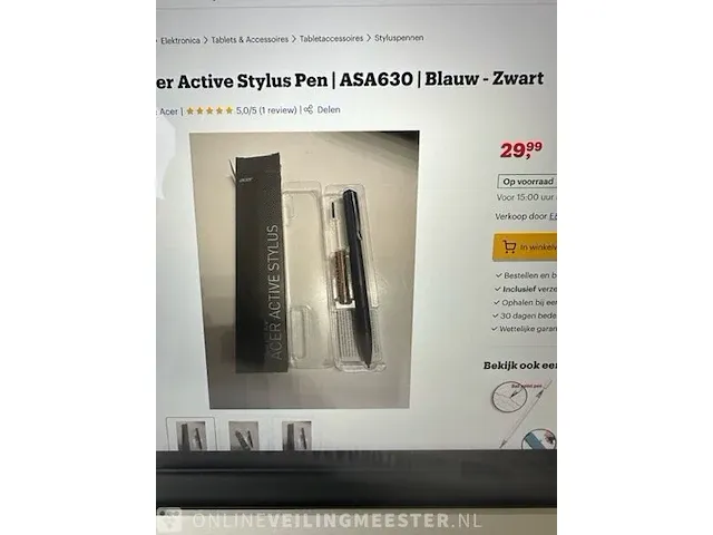Ca.100x acer active stylus pen | asa630 | blauw - zwart 100 stuks acer, asa630, blauw - afbeelding 3 van  11