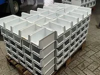 Ca.100x magazijnbakken, grijs / chroom - afbeelding 1 van  4