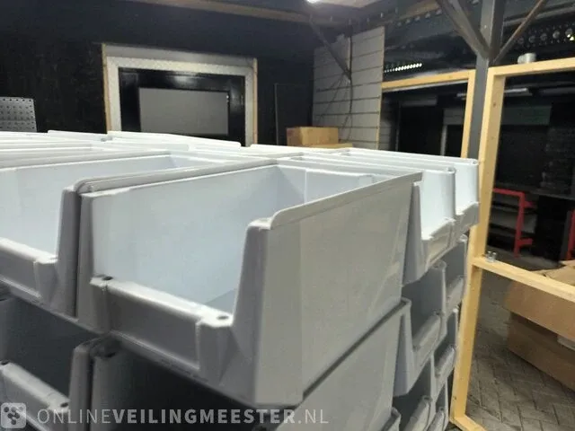 Ca.100x magazijnbakken, grijs / chroom - afbeelding 4 van  4