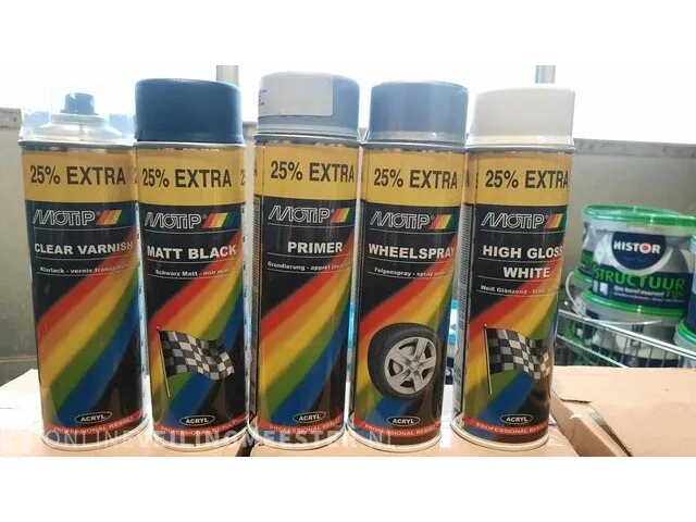 Ca.108x onderhoud/velgenlak/spuitverf 500 ml motip - afbeelding 2 van  3