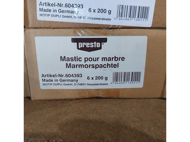 Ca.108x presto 2k marmerplamuur/ reparatie pasta - afbeelding 4 van  4