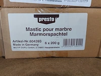 Ca.108x presto 2k marmerplamuur/ reparatie pasta - afbeelding 4 van  4