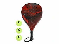 Ca.12x adrenix padelset - turquise/rood/blauw - afbeelding 1 van  4