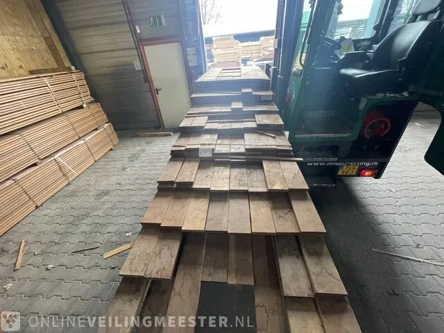 Ca,133x ipé hardhouten planken geschaafd , 21x120mm, lengte 185cm tot en met 430cm - afbeelding 1 van  3
