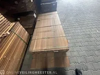 Ca,141x ipé hardhouten planken geschaafd , 21x70mm, lengte 104/155cm, 39/215cm - afbeelding 1 van  3