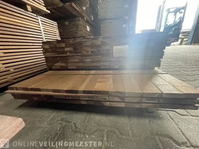 Ca,141x ipé hardhouten planken geschaafd , 21x70mm, lengte 104/155cm, 39/215cm - afbeelding 3 van  3