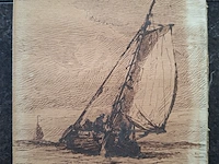 Ca.16x schilderijen kist vol, 16 kunstwerken, 20e eeuw - afbeelding 2 van  19