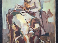 Ca.16x schilderijen kist vol, 16 kunstwerken, 20e eeuw - afbeelding 4 van  19