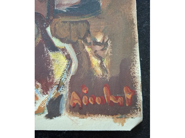 Ca.16x schilderijen kist vol, 16 kunstwerken, 20e eeuw - afbeelding 5 van  19