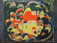 Ca.16x schilderijen kist vol, 16 kunstwerken, 20e eeuw - afbeelding 6 van  19