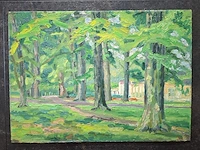 Ca.16x schilderijen kist vol, 16 kunstwerken, 20e eeuw - afbeelding 8 van  19