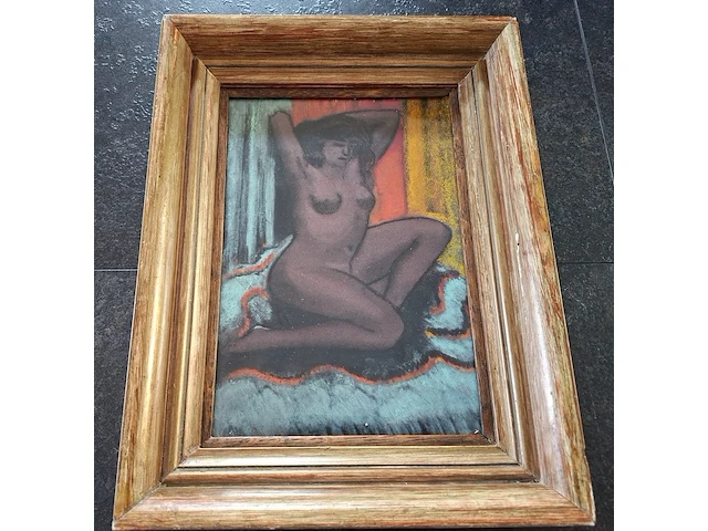Ca.16x schilderijen kist vol, 16 kunstwerken, 20e eeuw - afbeelding 14 van  19