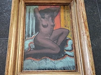 Ca.16x schilderijen kist vol, 16 kunstwerken, 20e eeuw - afbeelding 14 van  19