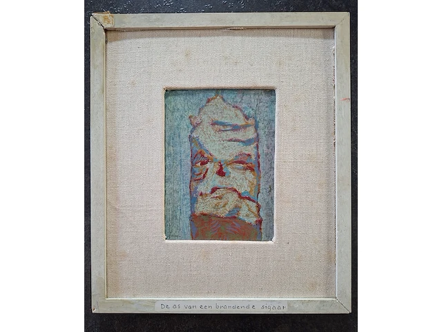 Ca.16x schilderijen kist vol, 16 kunstwerken, 20e eeuw - afbeelding 15 van  19