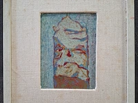 Ca.16x schilderijen kist vol, 16 kunstwerken, 20e eeuw - afbeelding 15 van  19