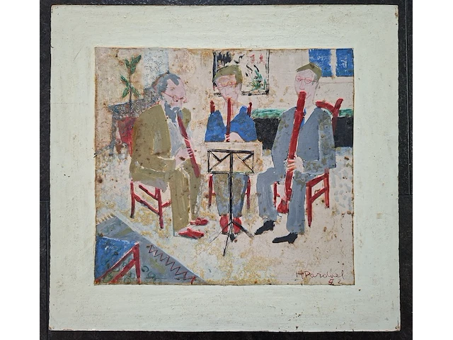 Ca.16x schilderijen kist vol, 16 kunstwerken, 20e eeuw - afbeelding 16 van  19