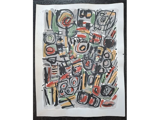 Ca.16x schilderijen kist vol, 16 kunstwerken, 20e eeuw - afbeelding 17 van  19