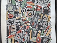 Ca.16x schilderijen kist vol, 16 kunstwerken, 20e eeuw - afbeelding 17 van  19