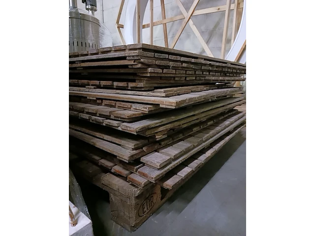 Ca.19x houten vlonders, bruin - afbeelding 5 van  5