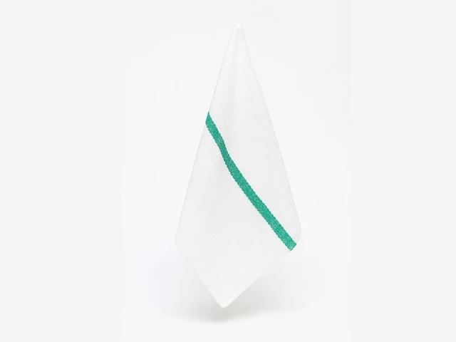 Ca.200x keuken/vaatdoek - white/green - afbeelding 1 van  3