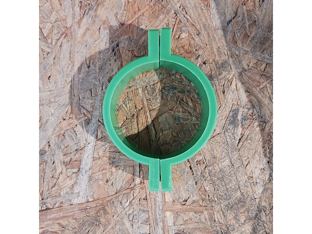 Ca.200x leidingzadels kunstof 50 mm ifan, groen, 2025 - afbeelding 1 van  6