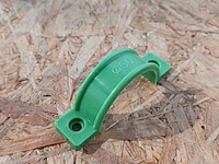 Ca.200x leidingzadels kunstof 50 mm ifan, groen, 2025 - afbeelding 2 van  6