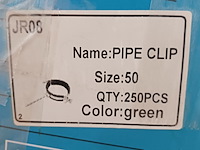 Ca.200x leidingzadels kunstof 50 mm ifan, groen, 2025 - afbeelding 6 van  6