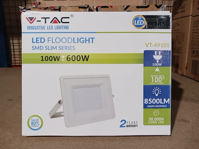 Ca.20x smd 100 watt bouwlampen v-tac, vt-49101, wit, 2020 - afbeelding 3 van  6