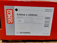 Ca.21x doos a 500 stuks stripspijker senco, 4.6 mm x 160 mm - afbeelding 4 van  4