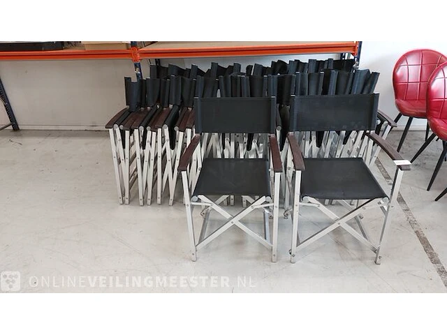 Ca.22x terras stoelen, zwart - afbeelding 1 van  7
