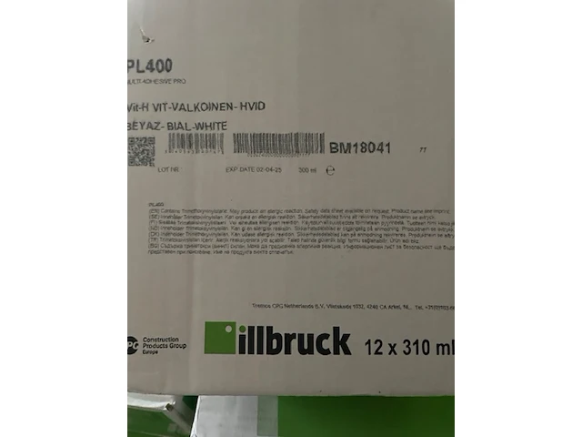 Ca.240x multi adhesive pro illbruck, pl400, wit - afbeelding 5 van  9