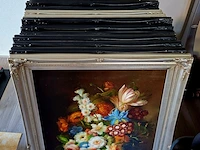 Ca.24x verzameling bloemen, 24 schilderijen, 20e eeuw - afbeelding 1 van  6