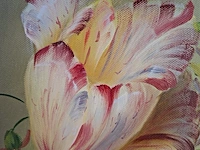 Ca.24x verzameling bloemen, 24 schilderijen, 20e eeuw - afbeelding 3 van  6
