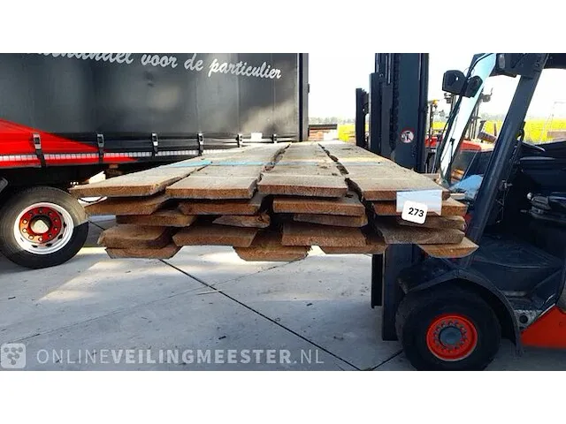 Ca,25x boomschors planken, ca.22x200x5000mm - afbeelding 1 van  1