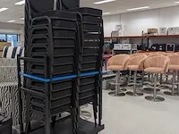 Ca.25x stack chair incl. transport kar, antraciet - afbeelding 1 van  5