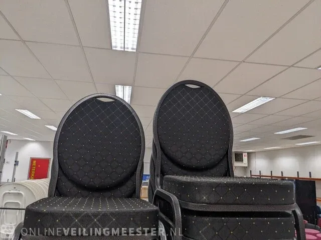 Ca.25x stack chair incl. transport kar, antraciet - afbeelding 2 van  5