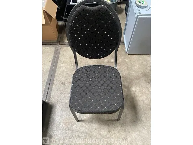 Ca.25x stack chair incl. transport kar, antraciet - afbeelding 3 van  5