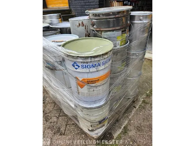 Ca.25x verf, cetol, aqua primer en roestwerende metaallak ca. 350l oa sikkens, veveo, sigma, diverse kleuren - afbeelding 4 van  10