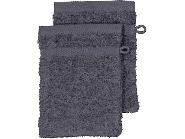Ca.300x premium washand - antraciets/lichtgrijs - afbeelding 1 van  2