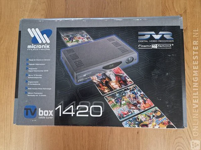 Ca.35x digital video recorder micronik, tv box 1420, zwart - afbeelding 2 van  8