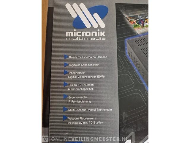 Ca.35x digital video recorder micronik, tv box 1420, zwart - afbeelding 3 van  8
