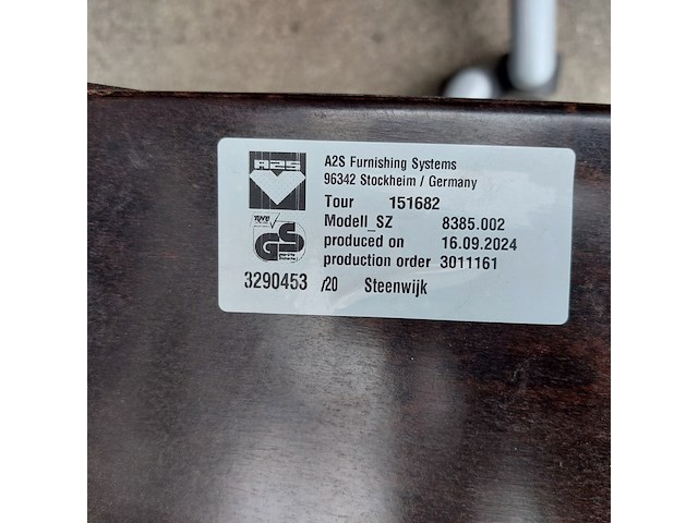 Ca.36x bureaustoel a2s, sz 8385.002 - afbeelding 4 van  12