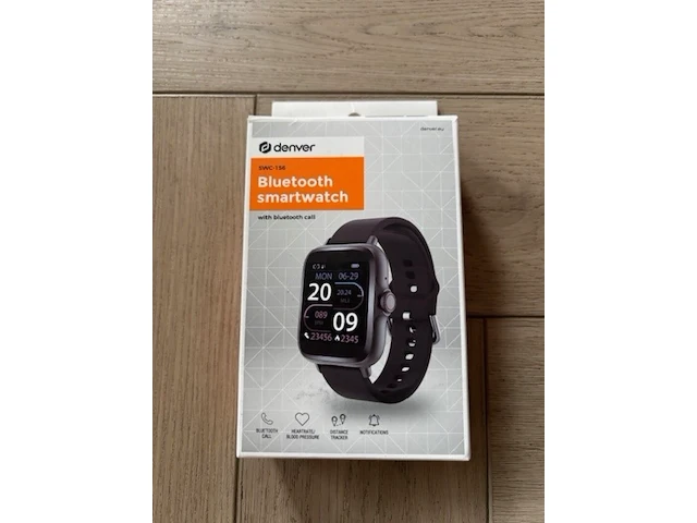 Ca.36x smartwatch geschikt voor android & ios denver denver, zwart - afbeelding 2 van  5