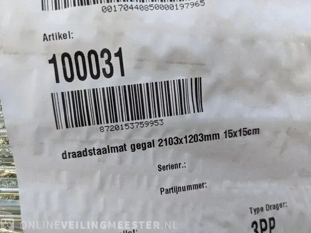 Ca.400x draadstaalmat gegalvaniseerd dynamic heating, underfloor systems - afbeelding 4 van  5