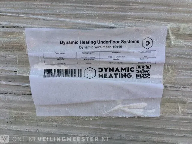Ca.400x draadstaalmat gegalvaniseerd dynamic heating, underfloor systems - afbeelding 3 van  5