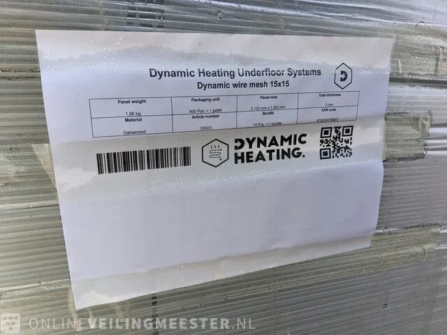 Ca.400x draadstaalmat gegalvaniseerd dynamic heating, underfloor systems - afbeelding 3 van  5