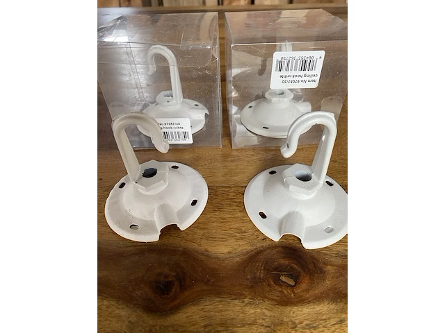 Ca.475x aluminium plafond haken, no 97057/30, wit, nieuw - afbeelding 3 van  10