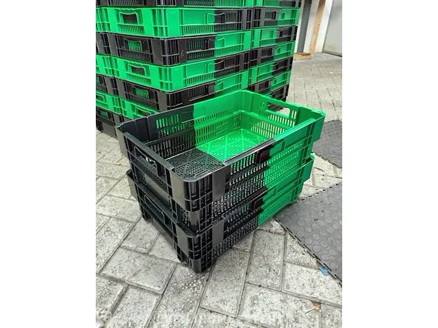 Ca.50x kratten, geperforeerd, groen - afbeelding 2 van  3